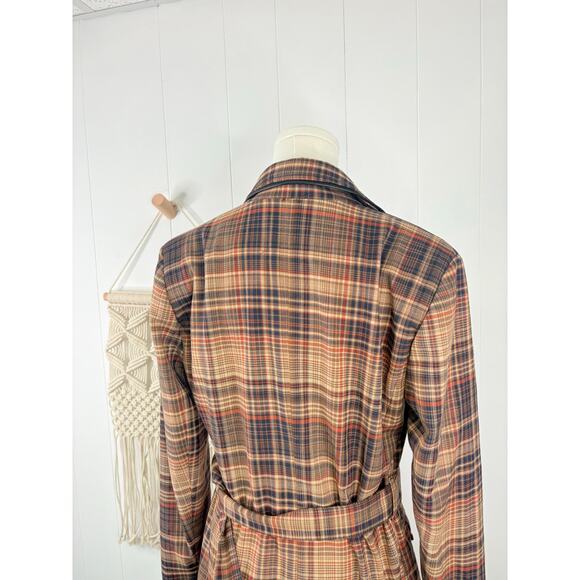 Free People Emily Plaid Blazer Jacket Small Preppy Academia Eclectic Grandpa - Picture 10 of 12